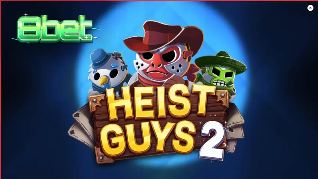 Heist Guys 2 slot game interface featuring western bandits